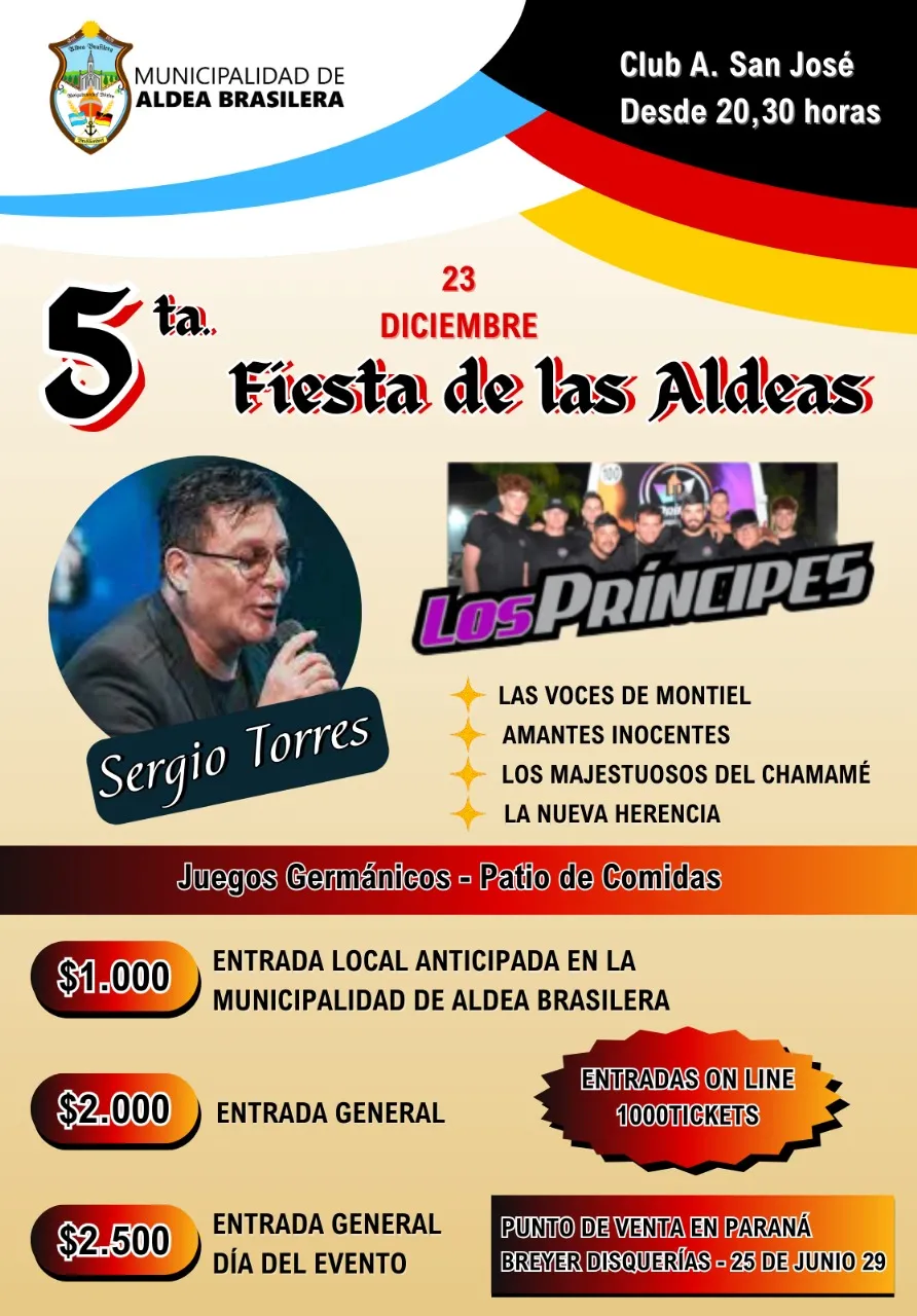      ¡¡¡¡¡¡¡REPROGRAMADA al 23/12!!!!!!!!     -      5º FIESTA DE LAS ALDEAS 