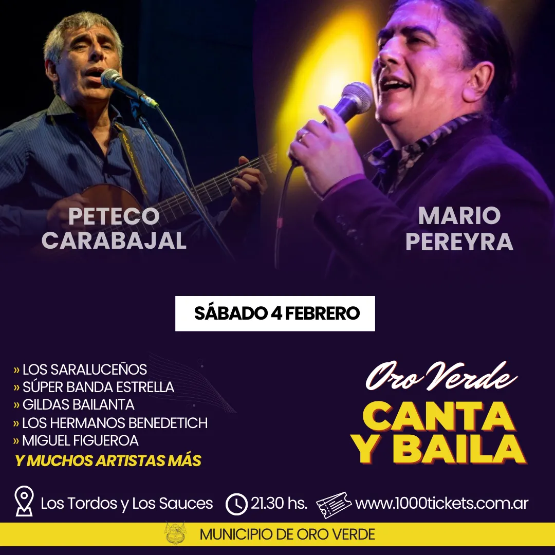 MARIO PEREYRA EN ORO VERDE